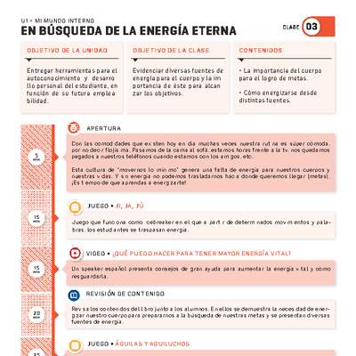 Guía 3. Mi mundo interno. En búqueda de la energía eterna Guía 3. Mi mundo interno. En búqueda de la energía eterna