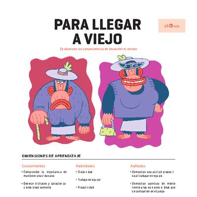 Clase 4. Juego Para llegar a viejo Clase 4. Juego Para llegar a viejo