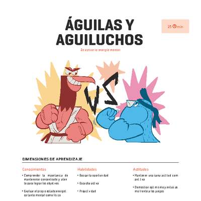Clase 3. Juego Águilas y aguiluchos Clase 3. Juego Águilas y aguiluchos