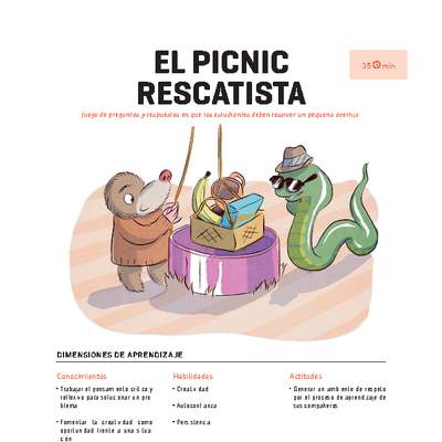 Clase 1. Juego El picnic rescatista Clase 1. Juego El picnic rescatista