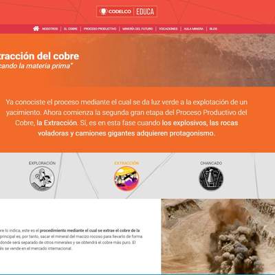 Extracción del cobre “Sacando la materia prima” Extracción del cobre “Sacando la materia prima”