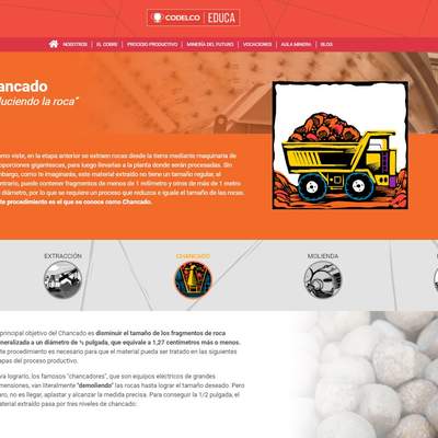 Chancado "Reduciendo la roca Chancado "Reduciendo la roca