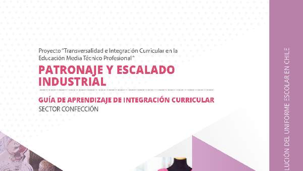 Guía de integración curricular "Historia y evolución del uniforme escolar en Chile" Guía de integración curricular "Historia y evolución del uniforme escolar en Chile"