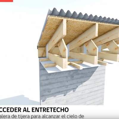 Aislación térmica - techumbre con cercha Aislación térmica - techumbre con cercha