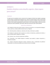 Unidad 1 - Cambio climático como desafío urgente: ¿Qué espero para actuar? Unidad 1 - Cambio climático como desafío urgente: ¿Qué espero para actuar?
