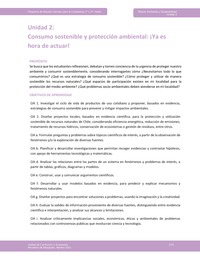 Unidad 2 - Consumo sostenible y protección ambiental: ¡Ya es hora de actuar! Unidad 2 - Consumo sostenible y protección ambiental: ¡Ya es hora de actuar!