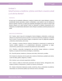 Unidad 1 - Salud humana y medicina: ¿Cómo contribuir a nuestra salud y la de los demás? Unidad 1 - Salud humana y medicina: ¿Cómo contribuir a nuestra salud y la de los demás?