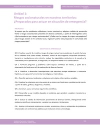 Unidad 1 - Riesgos socionaturales en nuestros territorios: ¿Preparados para actuar en situación de emergencia? Unidad 1 - Riesgos socionaturales en nuestros territorios: ¿Preparados para actuar en situación de emergencia?
