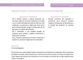 Actividad de evaluación: Construcción de orientaciones de seguridad Actividad de evaluación: Construcción de orientaciones de seguridad