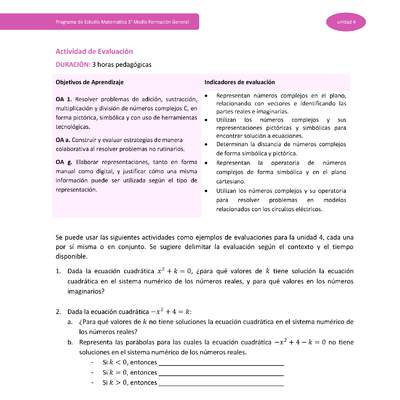 Actividad de evaluación Unidad 4 Actividad de evaluación Unidad 4