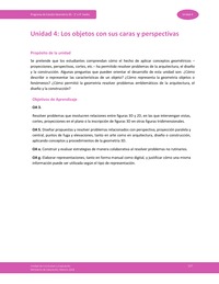 Unidad 4: Los objetos con sus caras y perspectivas Unidad 4: Los objetos con sus caras y perspectivas