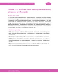 Unidad 1: La escritura como medio para comunicar y almacenar la información Unidad 1: La escritura como medio para comunicar y almacenar la información