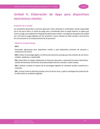 Unidad 4: Elaboración de Apps para dispositivos electrónicos móviles Unidad 4: Elaboración de Apps para dispositivos electrónicos móviles