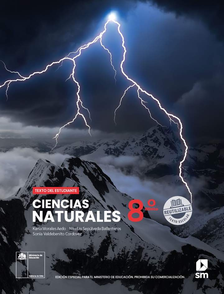 Ciencias Naturales 8° Básico, Texto del estudiante - Portada Texto Ciencias Naturales 8° Básico, Texto del estudiante - Portada Texto