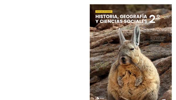 Historia, Geografía y Ciencias Sociales 2º Básico, Texto del estudiante - Portada de texto Historia, Geografía y Ciencias Sociales 2º Básico, Texto del estudiante - Portada de texto