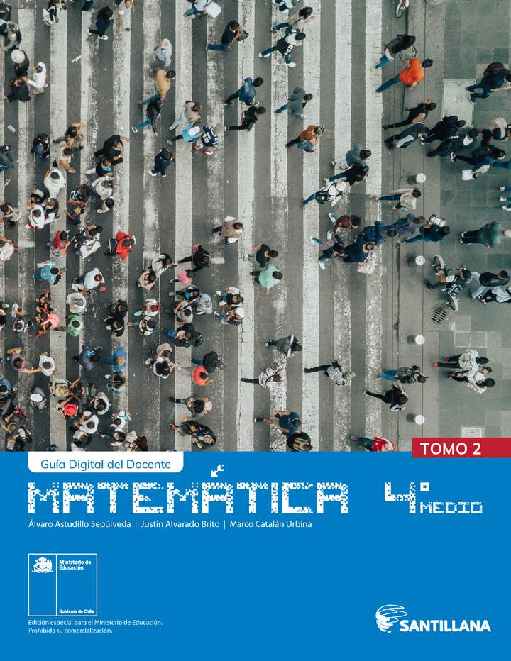 Matemática 3º y 4° Medio, Portada Guía didáctica del docente Tomo 2 Matemática 3º y 4° Medio, Portada Guía didáctica del docente Tomo 2