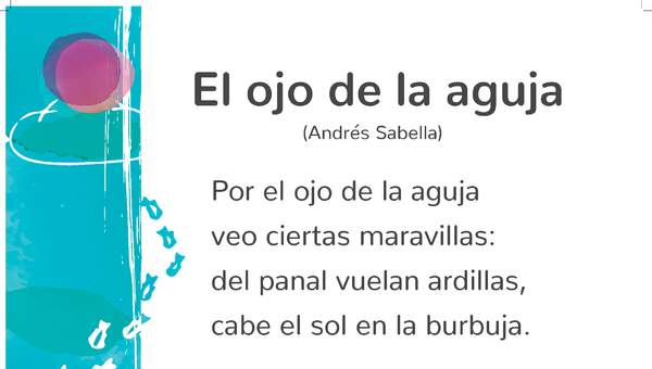 El ojo de la aguja El ojo de la aguja