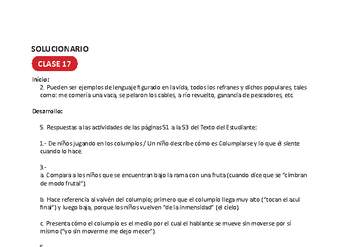 Solucionario Lenguaje y comunicación 3ºbásico Unidad 1 Semana 5 Solucionario Lenguaje y comunicación 3ºbásico Unidad 1 Semana 5