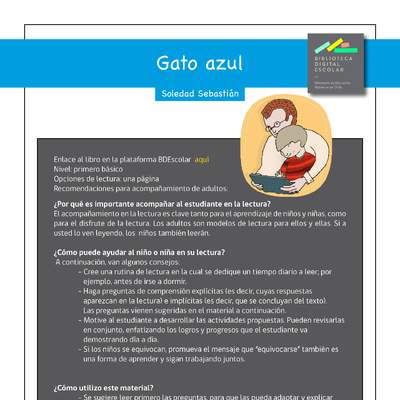 Plan Lector 1º básico - Gato azul Plan Lector 1º básico - Gato azul