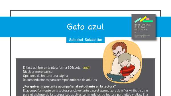 Plan Lector 1º básico - Gato azul Plan Lector 1º básico - Gato azul