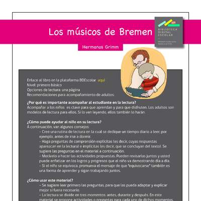 Plan lector 1° básico Los músicos de Bremen Plan lector 1° básico Los músicos de Bremen