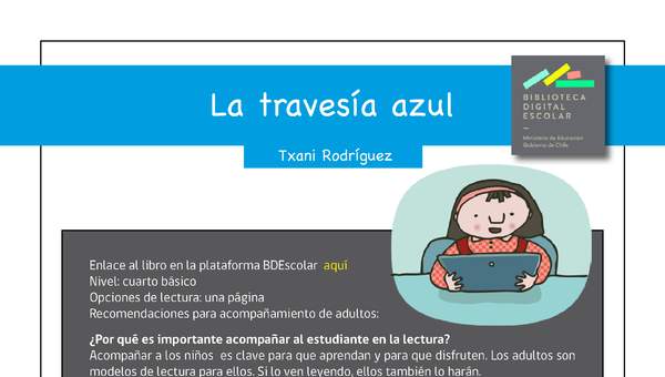 Plan lector 4° básico La travesía azul Plan lector 4° básico La travesía azul