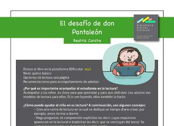 Plan lector 5° básico El desafío de don Pantaleón Plan lector 5° básico El desafío de don Pantaleón