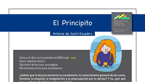 Plan lector 7° básico El Principito Plan lector 7° básico El Principito