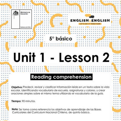 Lesson 2 Inglés 5º básico Lesson 2 Inglés 5º básico