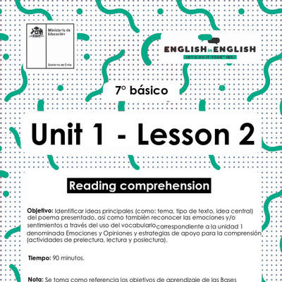 Lesson 2 Inglés 7º básico Lesson 2 Inglés 7º básico