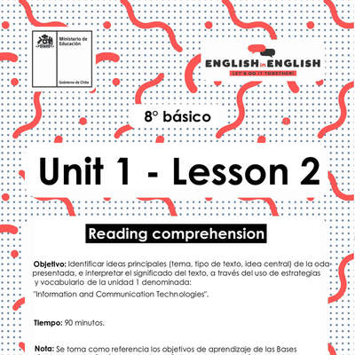Lesson 2 Inglés 8º básico Lesson 2 Inglés 8º básico