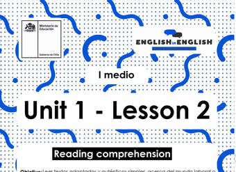 Lesson 2 Inglés 1º medio Lesson 2 Inglés 1º medio