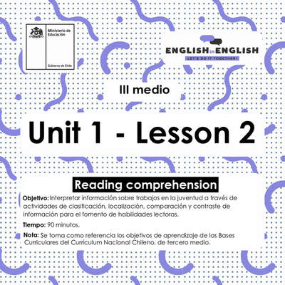 Lesson 2 Inglés 3º medio Lesson 2 Inglés 3º medio