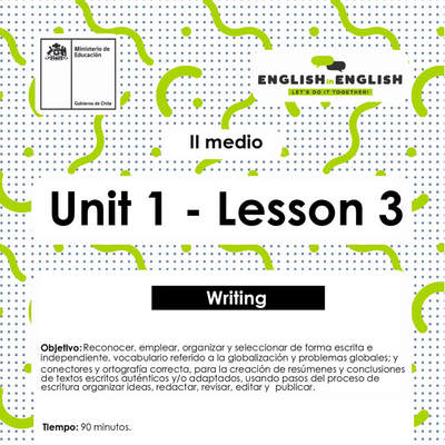 Lesson 3 Inglés 2º medio Lesson 3 Inglés 2º medio