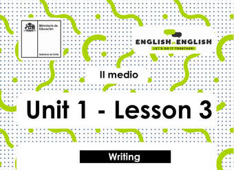 Lesson 3 Inglés 2º medio Lesson 3 Inglés 2º medio