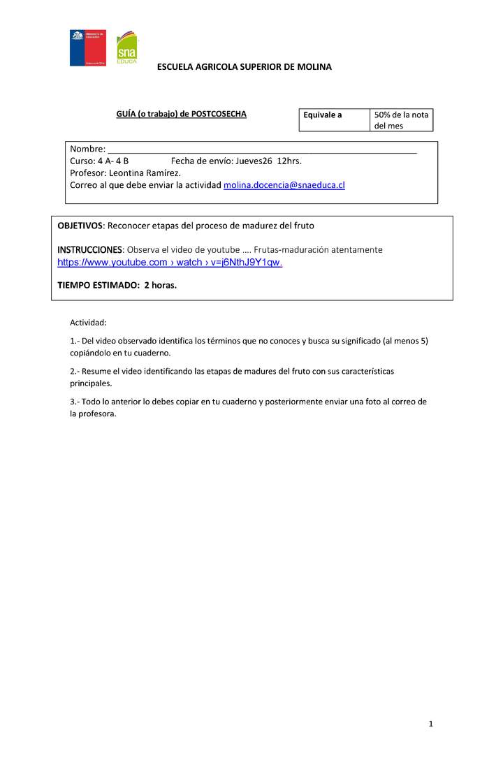 4 - Madurez del fruto 4 - Madurez del fruto