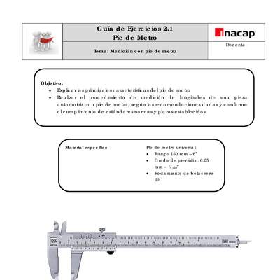 Guía - Pie de Metro Guía - Pie de Metro