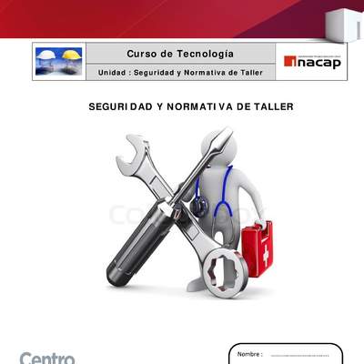 Seguridad y normativas de seguridad en taller Seguridad y normativas de seguridad en taller