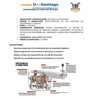 Transmisión mecánica Transmisión mecánica