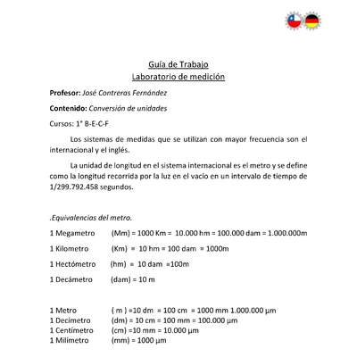 Conversión unidades Conversión unidades