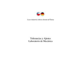 Tolerancia y ajustes