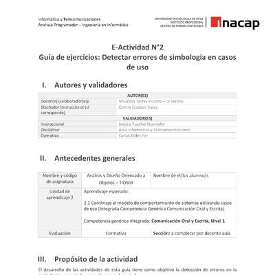 Programación orientada a objetos - 02 TIDS03_U2_EA2 Programación orientada a objetos - 02 TIDS03_U2_EA2