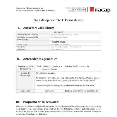 Programación orientada a objetos	02 TIDS03_U2_GE1 Programación orientada a objetos	02 TIDS03_U2_GE1