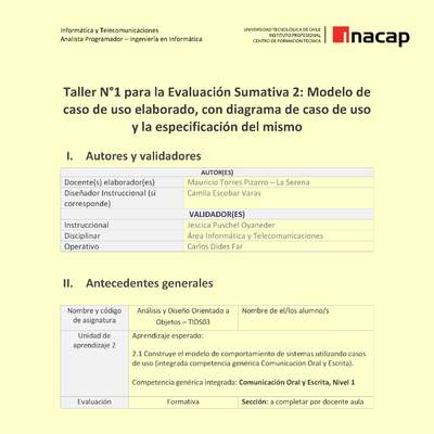 Programación orientada a objetos	05 TIDS03_U2_T1 Programación orientada a objetos	05 TIDS03_U2_T1