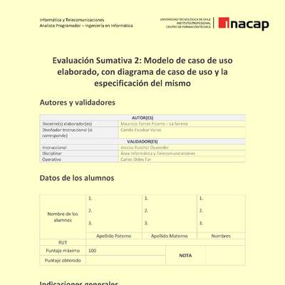 Programación orientada a objetos	08 TIDS03_U2_ES2 Programación orientada a objetos	08 TIDS03_U2_ES2