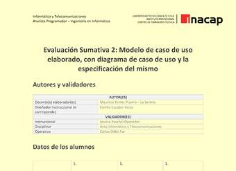 Programación orientada a objetos	08 TIDS03_U2_ES2 Programación orientada a objetos	08 TIDS03_U2_ES2