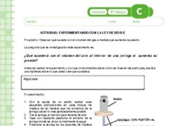 Experimentando con la ley de boyle Experimentando con la ley de boyle