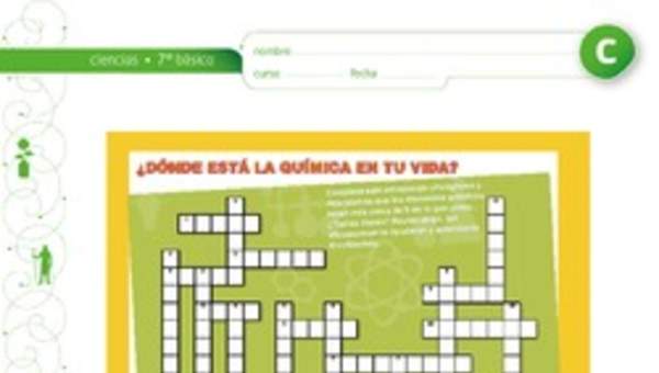 Crucigrama sustancias químicas Crucigrama sustancias químicas