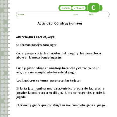 Construye un ave Construye un ave