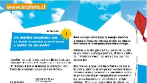 Generando electricidad con limón Generando electricidad con limón
